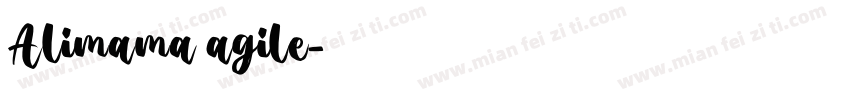 Alimama agile字体转换